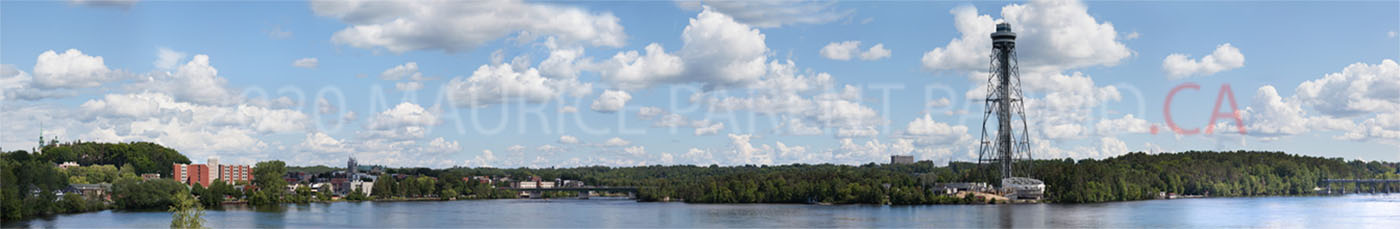 Shawinigan vue de la rivière Saint Maurice